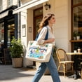 thumbnail image 5 of 2026 New Whole Foods Market Fishwife Tote Bags, Soft Organic Cotton Reusable Shoulder Handbag for Market Shopping Picnic Beach Daily Carry, 5 of 6