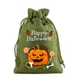 thumbnail image 2 of CRAGRSI Drawstring Gift Halloween Bags Goodie Bags for Kids Halloween Party Favors 6.3 x 4.7 Inch, 2 of 7