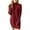 Wine, variant on XMMSWDLA Sweater Dress for Women Long Sleeve Crewneck Cable Knit Sweaters Dresses Casual Loose Knit Pullover Dress Khaki Christmas Sweater Cute