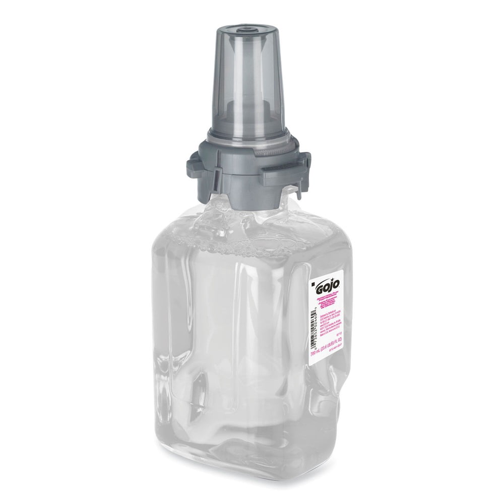 GOJO Industries 8712-04 700 mL Antibacterial Foam Hand Wash Refill for ADX-7 Dispensers - Plum Scent (4/Carton)