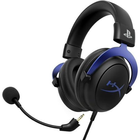 HyperX Cloud Wired Stereo Gaming Headset - Officially Licensed for PS5 and PS4 - Black/Blue