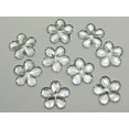 thumbnail image 5 of U8MO 200 Clear Acrylic Flatback Flower Rhinestone Gem 15mm DIY Embellishments, 5 of 7