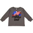 thumbnail image 3 of Inktastic My Favorite Veteran is My Dad Boys or Girls Long Sleeve Toddler T-Shirt, 3 of 5