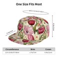 thumbnail image 4 of Kdxio Tulips Flowers Print Snapback Hat for Men Women,Adjustable Baseball Cap, 4 of 7