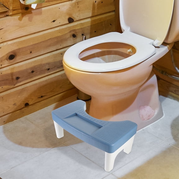 LOLIPPYY 1-Pack Nonslip Plastic Toilet Step Stool for Adults, Bathroom Footrest with Simple Design for Comfort and Safety