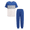 Blue, variant on Arshiner Boy's Pants Set - 2 Piece ColorBlock Short Sleeve T-Shirt and Active Pants - Casual Clothing Outfits