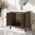 thumbnail image 6 of Vanity Art 30" Double Door Bathroom Vanity with Sink, Freestanding Storage Cabinet with Ceramic Top, and Removable Shelve, 6 of 6