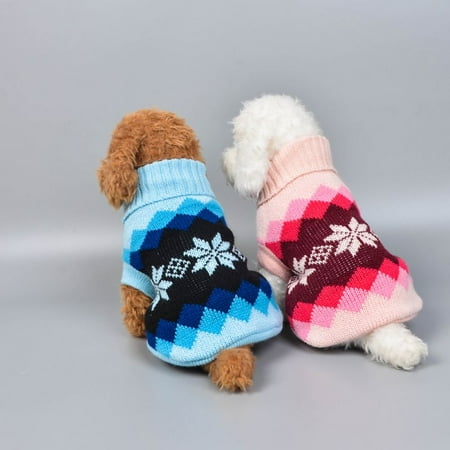Lavaport Pet Dogs Costume Knitted Sweater Coat For Autumn And