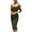 Army Green, variant on PRETTYGARDEN Women's Summer Off The Shoulder Dresses Sleeveless Ruched Fitted Cocktail Party Club Midi Bodycon Dress