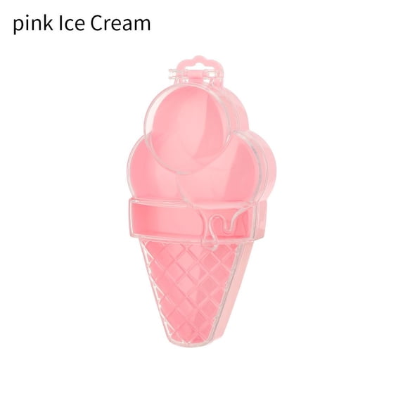 Party Supplies Nail Storage Earrings Collection Plastic Easter Decor Jewelry Accessories Rabbit Casket Storage Case Carrot Candy Box PINK ICE CREAM
