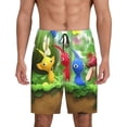 thumbnail image 3 of Lsque Pikmin Mens Sleep Pajama Shorts,Short Pajama Pants, Cotton Ultra-Soft Knit-4X-Large, 3 of 9