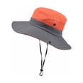 thumbnail image 1 of Qarigey Sombreros para el sol Niños Adultos Senderismo Sombrero de pescador Sombrero para viajes al aire libre Sombreros Mixto Naranja/Adulto, 1 of 6
