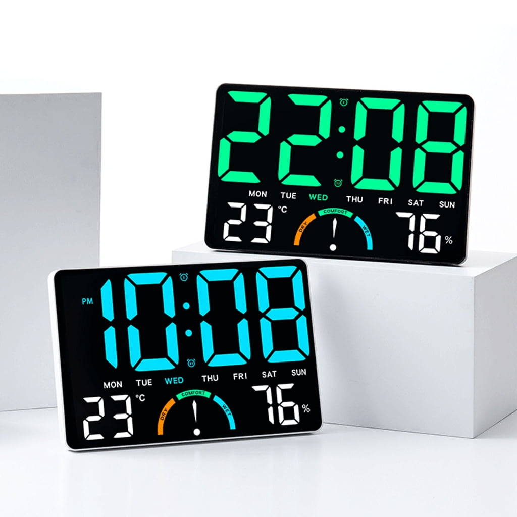 Wall Desk Digital Hygrometer Thermometers Weather Stations with LED Indicator And Temperature Trend Alert