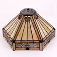 thumbnail image 5 of Tiffany Lamp Shade Replacement W12H6 Inch Yellow Stained Glass Mission Hexagon Style For Table Lamp Ceiling Fixture Pendant Light S011  Parent Lover Kid Bedroom Study Desk Bedside Nightstand, 5 of 5
