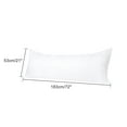 thumbnail image 6 of Unique Bargains Silky Satin Zippered Body Pillow Cover, 21" x 72", White, 6 of 7