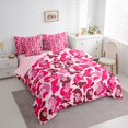 thumbnail image 3 of Feelyou Girly Pink Camo Twin Bedding Sets 7-Piece for Kids, Rustic Farmhouse Hunting Bedding Comforter Set, Fashion Camouflage Reversible Sheet Sets, Ultra Soft Bedroom Decor, 3 of 8