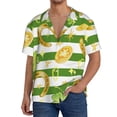 thumbnail image 3 of Disketp Men's Hawaiian Watercolor St Patrick Day Print Shirts Button Down Holiday Beach Shirts-Small, 3 of 7