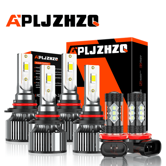 For Chrysler 200 2016 2017 6x LED Headlight High/Low Beam   Fog Light Bulbs kit