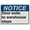 Warning Sign 2, variant on Not an Exit Sign, Industrial Not an Exit Sign 8"x12" UV Resistant for Indoor Outdoor Workplace