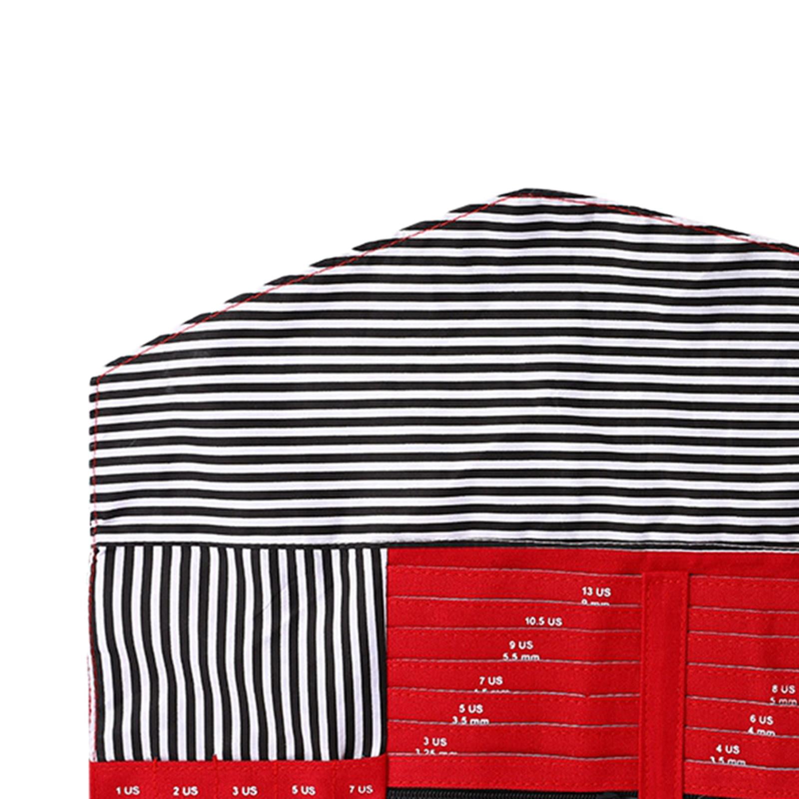 Knitting Holder Case Durable Portable Crafts Organizer Multifunction Practical Yarn Bag for Crochet Sewing Knitting Red