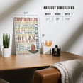 thumbnail image 4 of Flagstaff, Arizona, Camping Rules, Rustic Typography (12x18 Aluminum Art, Indoor Outdoor Metal Sign Decor), 4 of 5