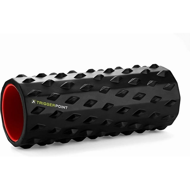 TriggerPoint Charge Ridged Foam Roller, Black, 13-inch