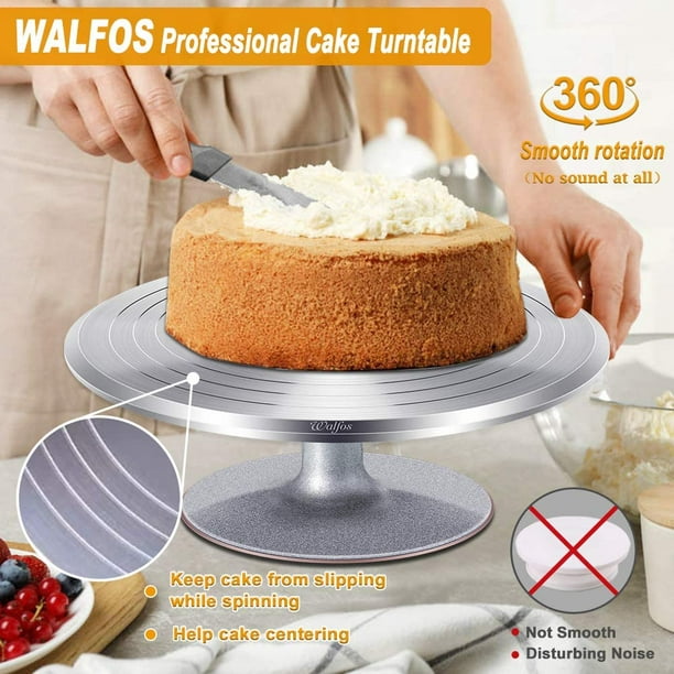 Cake Plate Rotating Cake Stand - Cake Turntable Cake  Decorating Turntable - Rotating Cake Decorating Stand - Revolving Pottery  Stand, For Weddings, Birthdays, Family Celebrations: Cake Stands