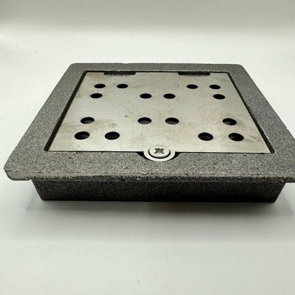 6.5 Square Cast Iron Drain with Cover（Durable Cast Iron Floor Drains for Commercial & Residential Use）