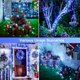 thumbnail image 5 of Guirnalda de luces solares JMEXSUSS, paquete de 2, 122 m, azul y blanco, 400 LED, 5 of 8
