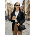 thumbnail image 4 of Women’s Cable Knit Cardigan Sweater Button Down V Neck Long Sleeve Soft Lightweight Knit Open Front Casual Fall Outerwear with Pockets, 4 of 7