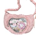thumbnail image 3 of Bolsa de ballet de ballet de ballet Elegante Bolsa Ita Bag Nylon Crossbody (rosa), 3 of 9