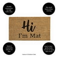 thumbnail image 5 of 28" x 16" Nature Coir Mat, Hi I'm Mat, 5 of 6