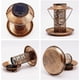 thumbnail image 3 of Comedero solar para pájaros, comedero para pájaros salvajes colgante para exteriores de cobre resistente con luz para jardín exterior, patio trasero, 3 of 8