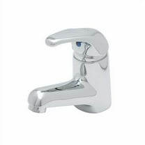 T&S Brass - Single Lever Faucet, Ceramic Cartridge, Rigid Base, 0.5 gpm Non-Aerated VR Outlet, Flexible Supply Lines