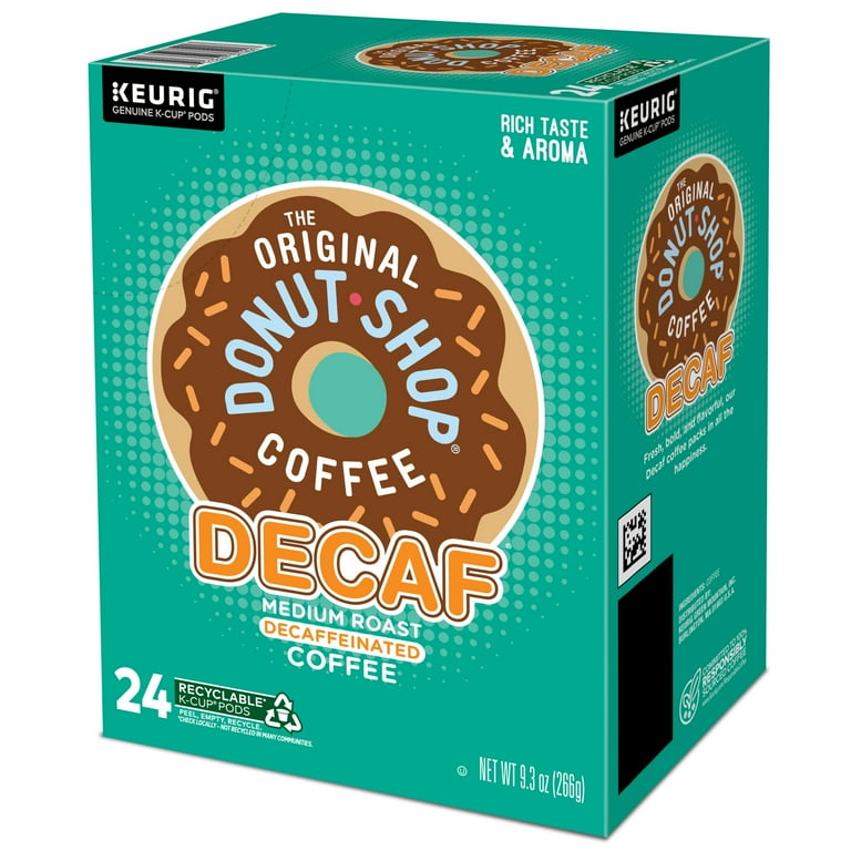 Donut Shop Decaf Coffee K-Cups, 24/Box