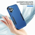 thumbnail image 3 of Compatible with Apple iPhone 16 Case for Women Men, Military Grade Shockproof Drop Protection Anti-Scratch Bumper Rugged Matte Phone Case Cover for iPhone 16, Blue, 3 of 7