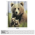 thumbnail image 4 of HENGT Cute Bear Blanket Soft Cozy Farmhouse Rustic Bears Plush Decor Throw Blanket All Season Ultra Warm Lightweight Fuzzy Forest Woodland Animal Blanket Gifts for Girls Boys Women Kids Bed, 4 of 6