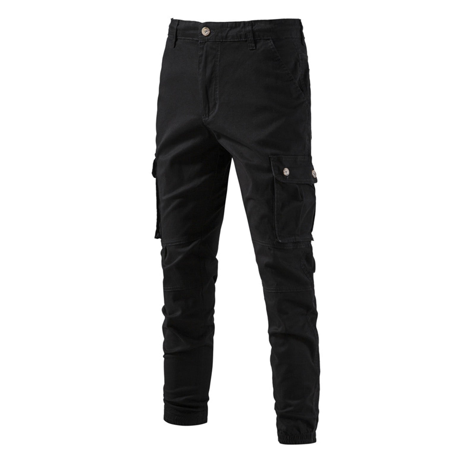 Black cargo jeans mens deals