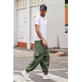 thumbnail image 4 of COOFANDY Men's Linen Baggy Cotton Harem Pant Fashion Hip Pop Hippy Trouser, 4 of 9