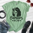 thumbnail image 2 of Cavalier Mom, Unisex Women's Shirt, Cavalier King Charles Spaniel, Cavalier Owner, Funny Dog Mom Gift, Heather Apple Green, Large, 2 of 6