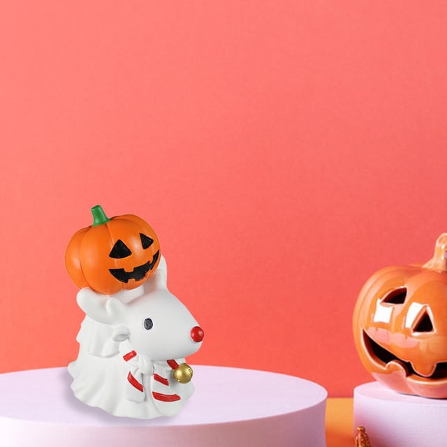 Mini estatuilla de Navidad Macarena Calabaza de Halloween decoración creativa DIY 15 cm