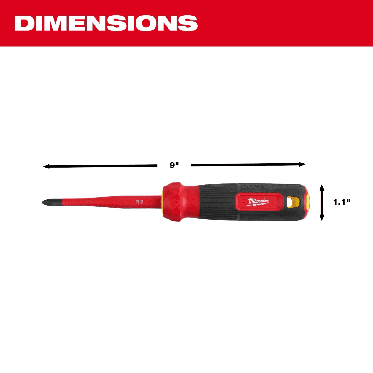 Milwaukee Tool 4-in-1 1000V Insulated Slim Tip Multi-Bit Screwdriver