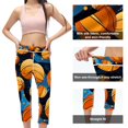 Basketball High Waist Capris Women Leggings Yoga Pants Running Fitness