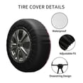 thumbnail image 4 of Kdxio Strawberry and Ladybugs for Tire Cover Wheel Protectors Tyre Covers Weatherproof Wheel Covers Universal Fit for Trailer Rv SUV Truck Camper Travel Trailers 14 inch, 4 of 8