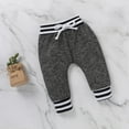 thumbnail image 3 of Esho 3Pcs Newborn Baby Boys Little Bro/Dude Clothes Infant Letter Printed Romper Bodysuit +Long Pants +Beanie Cap Outfits Set For 0-18 Months, 3 of 5