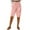 Pink, variant on ZKCCNUK Womens Shorts Summer Casual Elastic Waist Solid Color Pocket Capris S-3XL