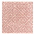 thumbnail image 3 of Unique Loom Trellis Shag Collection Area Rug - Ruth (4' Square Light Pink/Ivory), 3 of 11