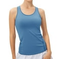 thumbnail image 3 of Womens Racerback Tank Tops Sleeveless Tank Tops for Women Scoop Neck T-Shirt Yoga Running Shirts for Women Lightweight Racerback Breathable Tee, 3 of 5