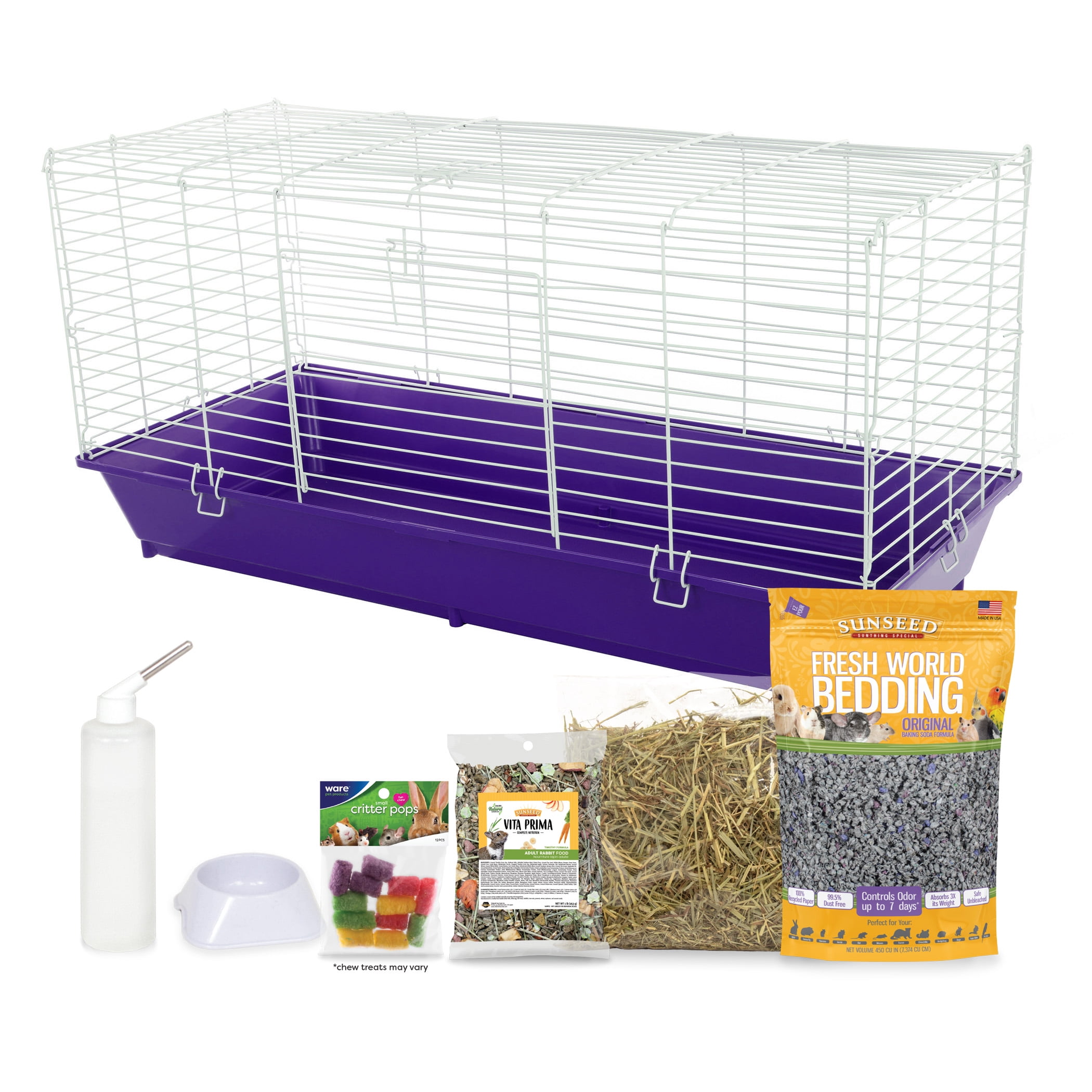 Ware Sweet Home Sunseed Rabbit Cage Starter Kit with Bunny Accessories Assorted Colors Walmart