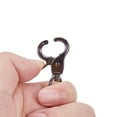 thumbnail image 4 of Zinc Alloy Swivel Lobster Claw Clasps Swivel Snap Hook Gunmetal 31x19x6.5mm Hole: 9x5mm 1Box, 4 of 7